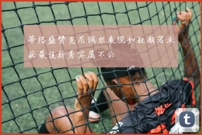 蒂格盛赞克尼佩尔表现如狂潮若未获最佳新秀实属不公